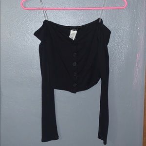 off the shoulder crop top